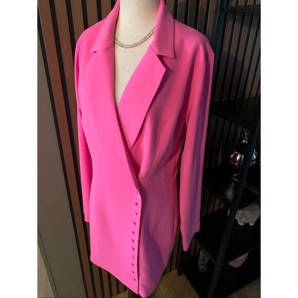 Superdown pink blazer size medium long oversized - Picture 1 of 6